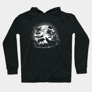 Moonlight Wolves Hoodie